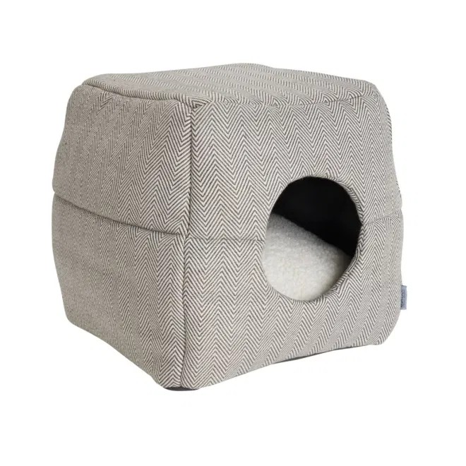 Resploot Collapsible kokkupandav kassimaja, hall/valge - Tootepilt 1