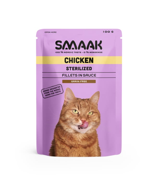 SMAAK einekotike steriliseeritud kassile, kana, 100 g