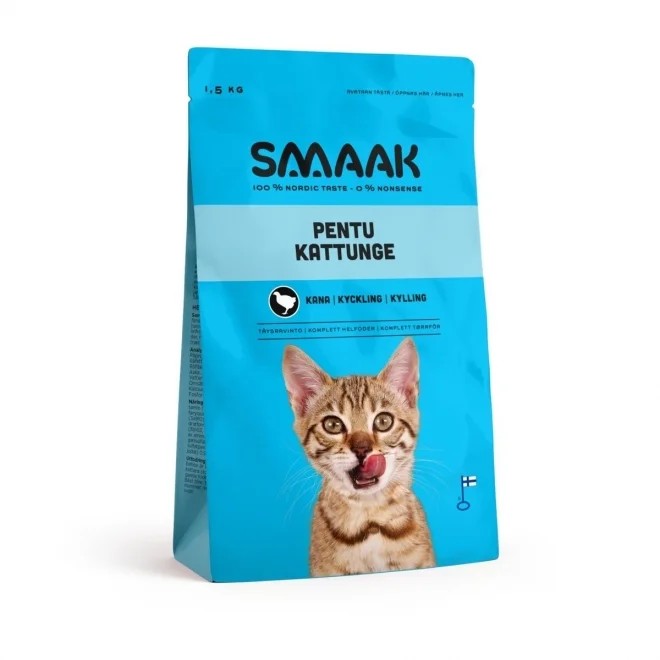 Smaak kuivtoit kassipojale, kana, 1,5 kg - Tootepilt 1