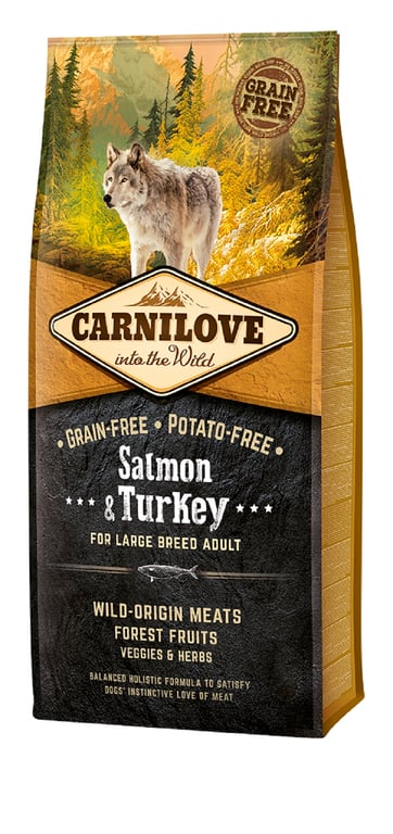 Carnilove koera kuivtoit suurt tõugu koerale, lõhe/kalkun, 12 kg - Tootepilt 2