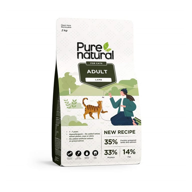 Purenatural kassi kuivtoit, lammas, 2 kg