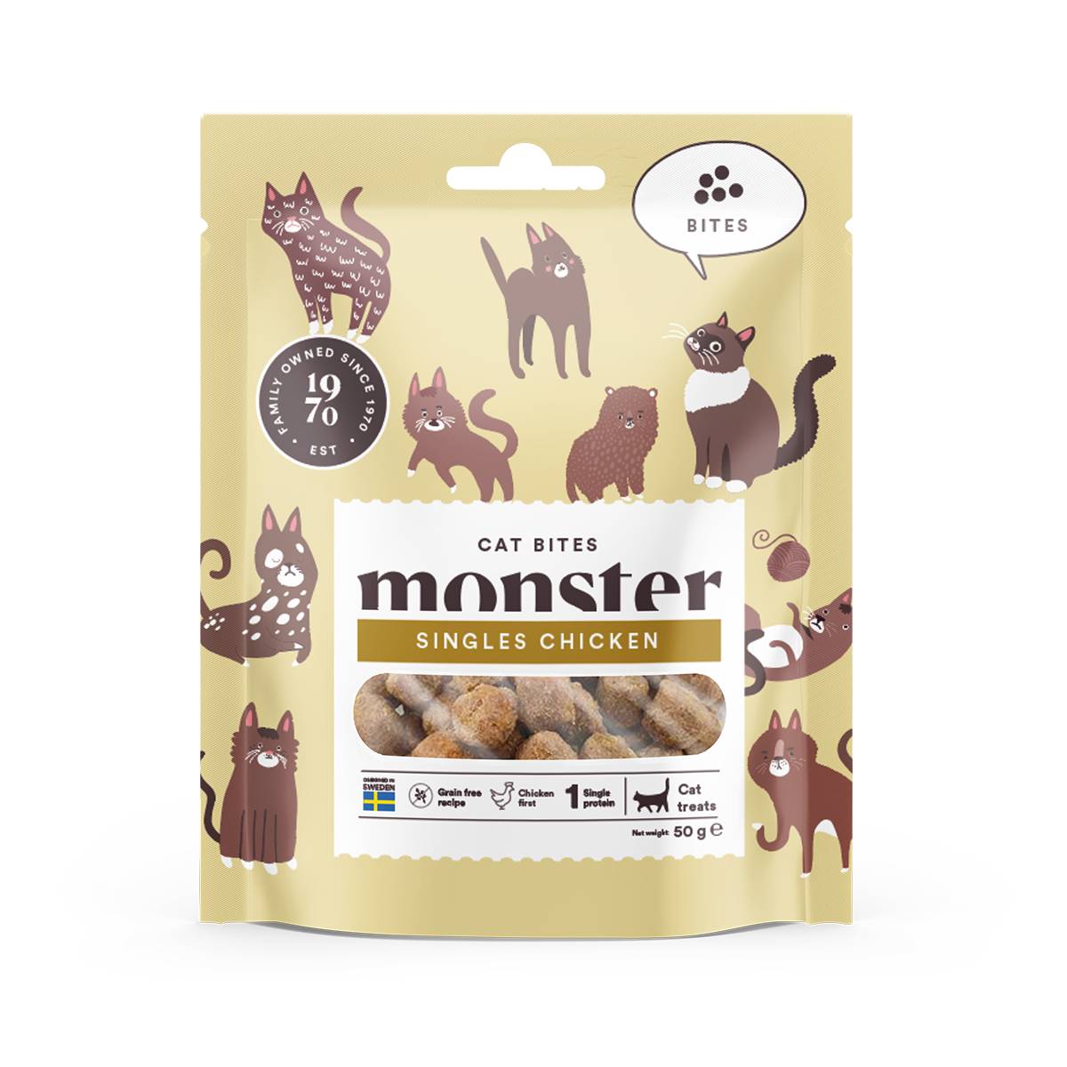 MONSTER CAT BITES KASSI MAIUS KANA 50G* - 