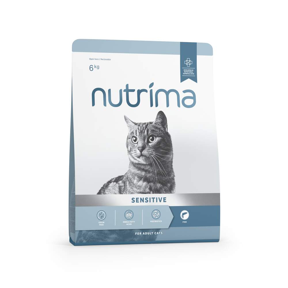 Nutrima Sensitive sausā barība kaķiem, 6kg - Produkta attēls