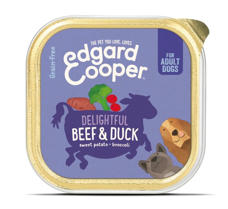 EDGARD COOPER mitrā barība suņiem liellops/pīle, 150 g - Produkta attēls