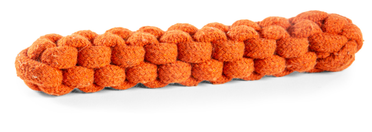 L&B ŽAISLŲ ŠUNIMUI ANT VIRVĖS LAZDELĖS 24 CM ORANŽINIS*