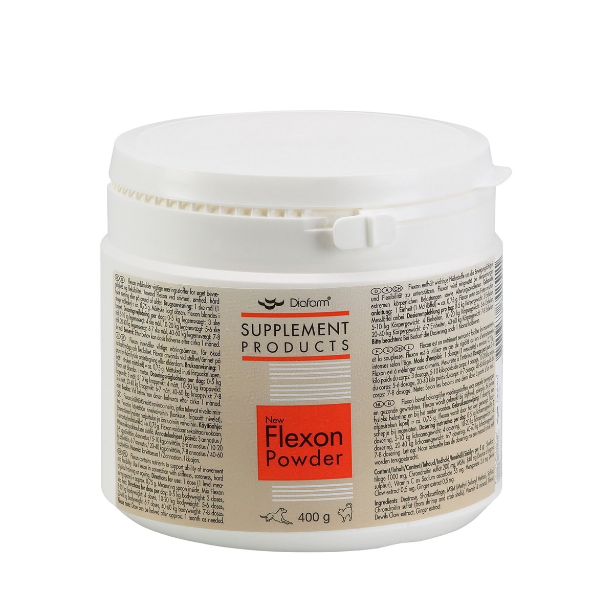 Diafarm Flexon maisto papildas sąnarių sveikatai palaikyti, 400 g -  1