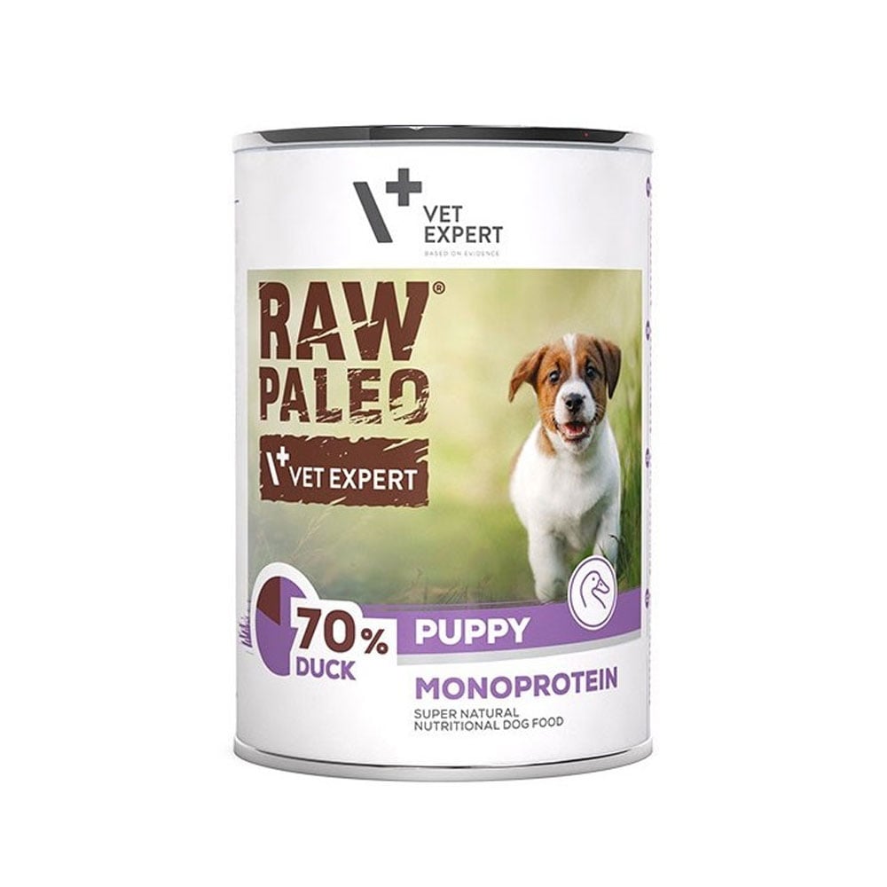 Raw Paleo Puppy konservai šuniukams su antiena, 400 g -  1