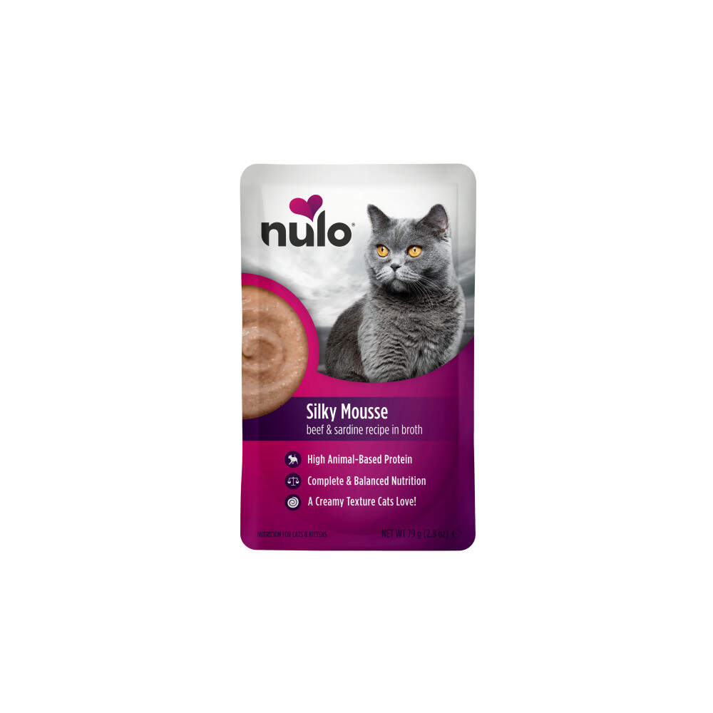 Nulo SM mitrā barība kaķiem, liellops/sardīnes, 79g - Produkta attēls