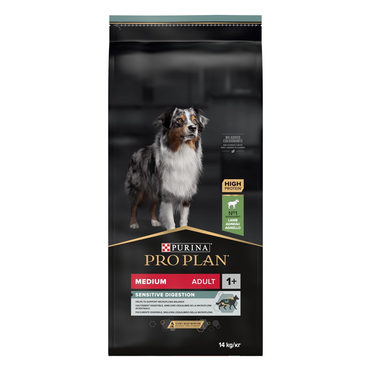 PRO PLAN Digestion Medium sausā barība suņiem, jērs , 14kg - Produkta attēls