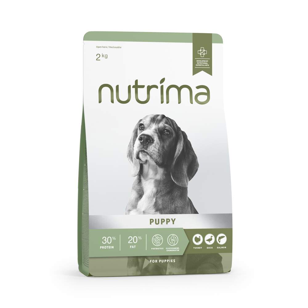 Nutrima Puppy sausā barība kucēniem, tītars/pīle, 2kg - Produkta attēls