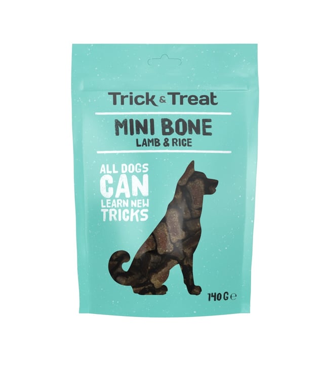 TRICK & TREAT Mini Bone gardumi suņiem, jērs/rīsi, 140g