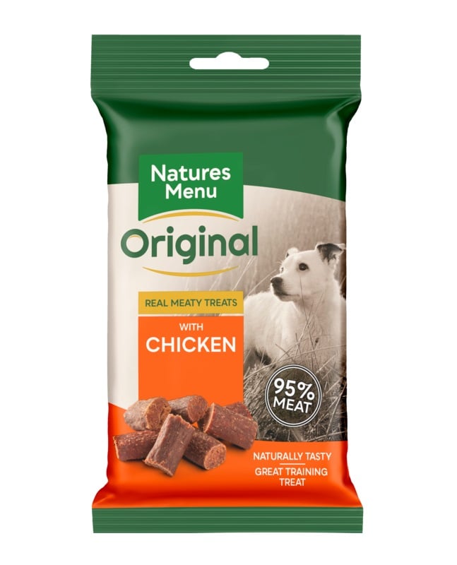 Natures Menu skanėstai šunims, su vištiena ir kiauliena, 60g - 