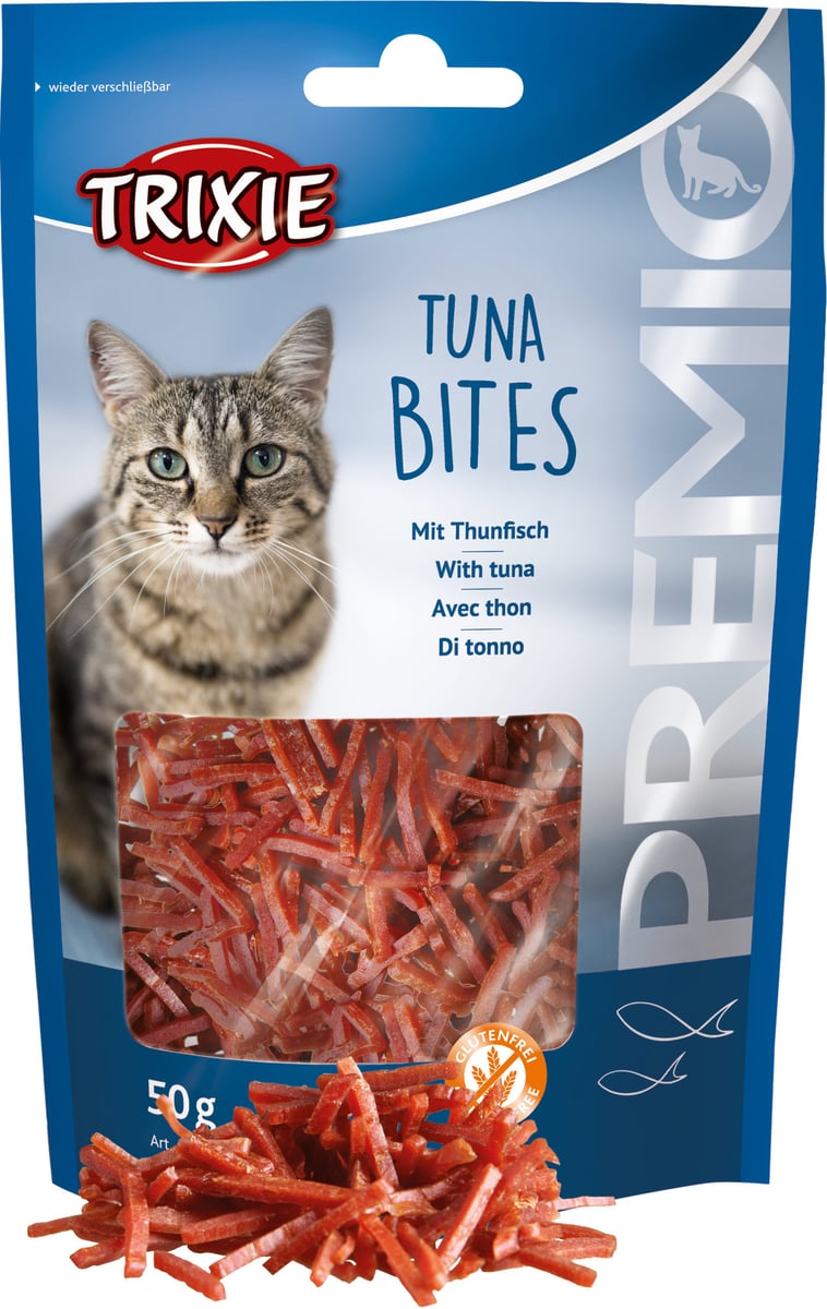 TRIXIE PREMIO SKANĖSTAI KATĖMS TUNO GABALĖLIAI, 50 G - 