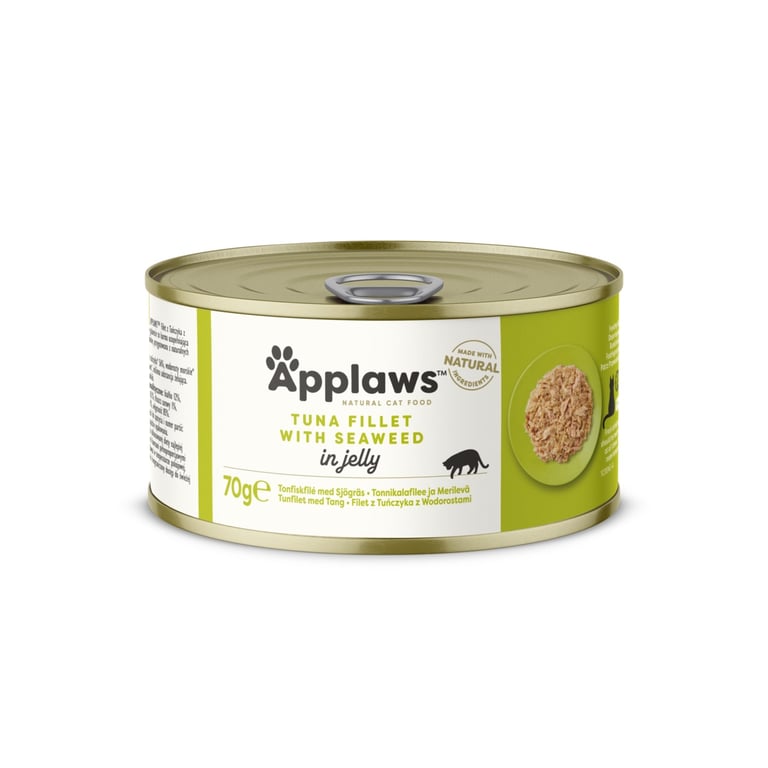 Applaws kassikonserv, tuunikala/vetikas želees, 70 g - Tootepilt 2