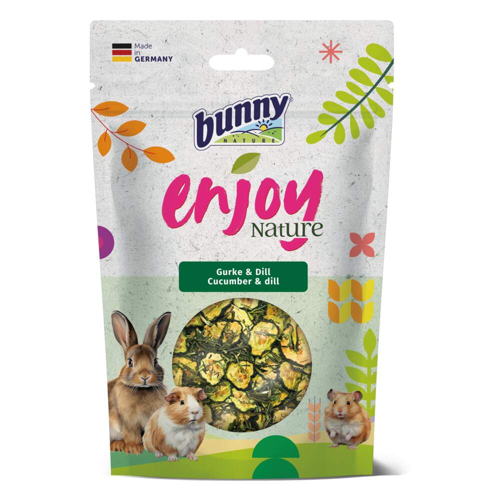 Bunny EnjoyNature kārums mazajiem dzīvniekiem, gurķis/dilles, 40 g - Produkta attēls
