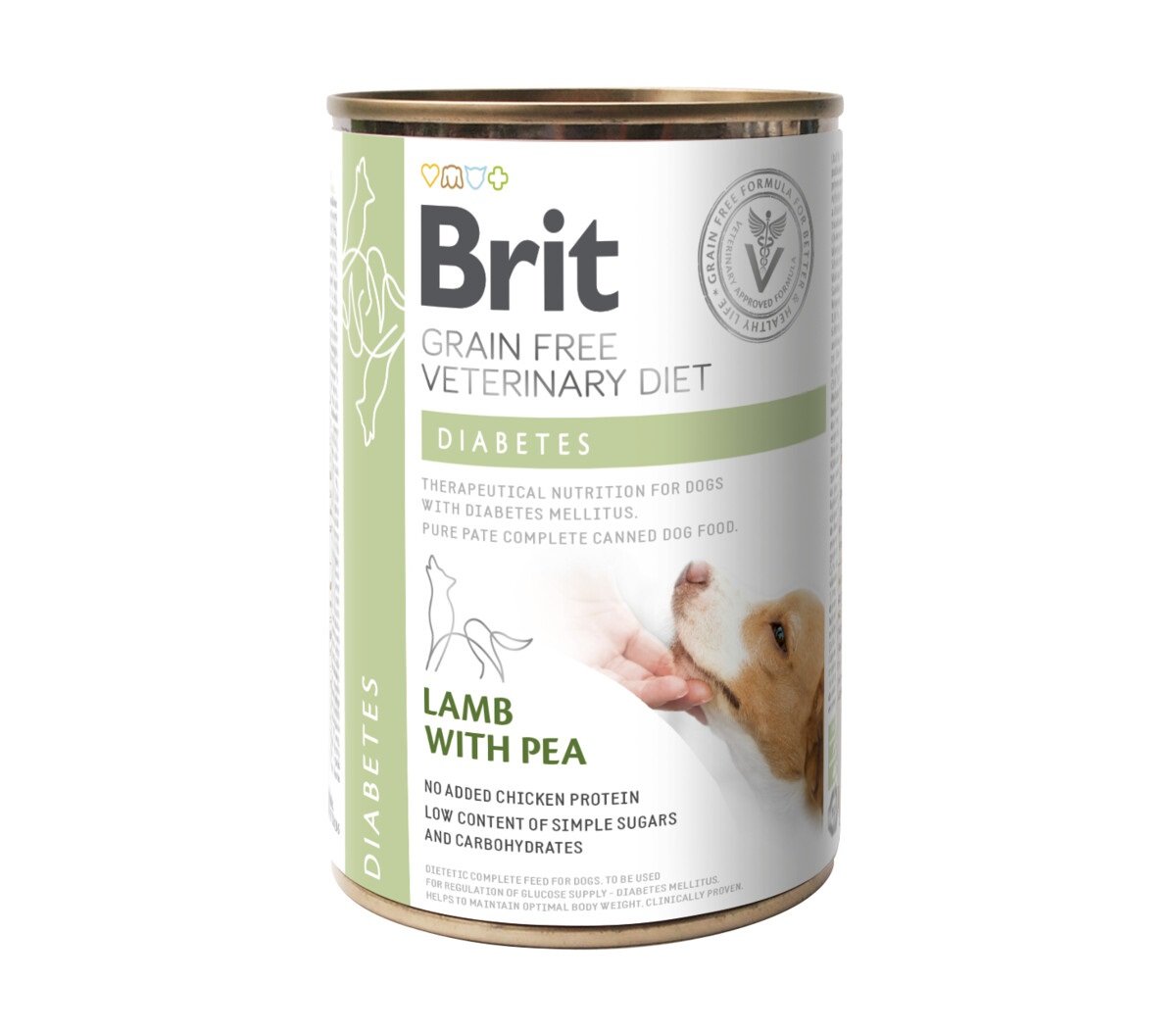BRIT GF Diabetes mitrā barība suņiem, jērs/zirņi, 400g - Produkta attēls