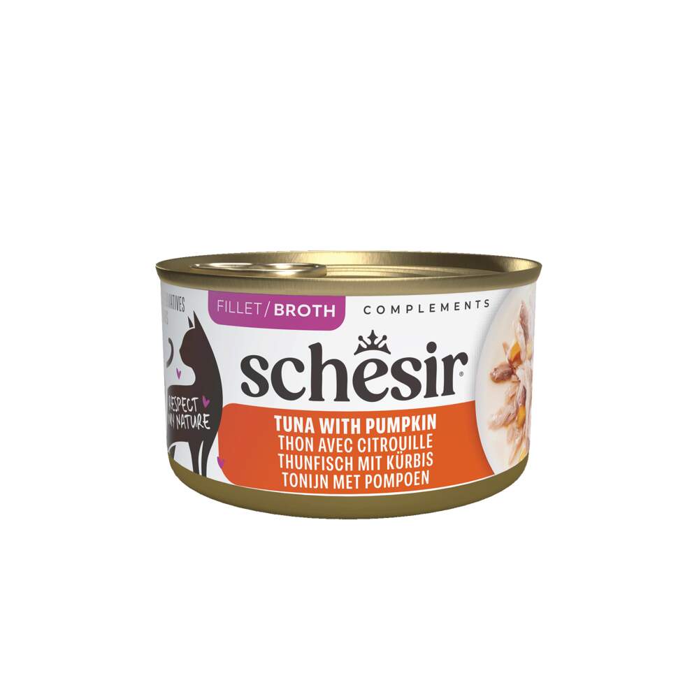 Schesir kassi konserv, tuunikala/kõrvits, 70 g - Tootepilt