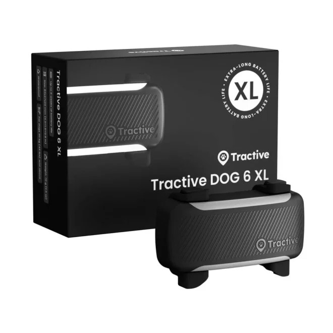 Tractive 6 XL GPS-jälgija koerale, must
