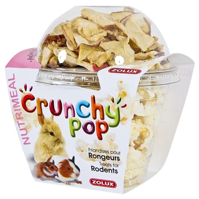 Zolux Crunchy näriliste maius õuna ja popkorniga,  200 g
