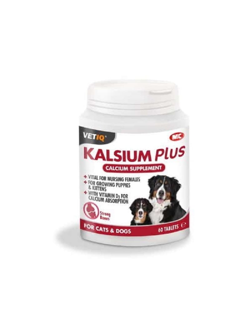 VETIQ Kalcis + D3 maisto papildai augintiniams, 60 vnt. -  1