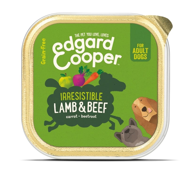 EDGARD COOPER mitrā barība suņiem jērs/liellops, 150g