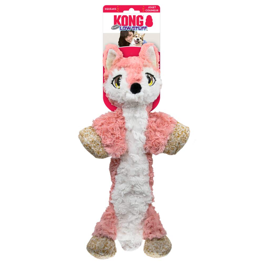 KONG Low Stuff Flopzie Fox rotaļlieta suņiem, 49cm - Produkta attēls
