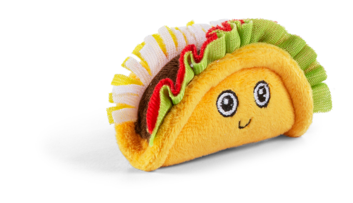 ITSYBITSY MINI SNACKS ŽAISLAS ŠUNIMS TACO, 9 CM - 