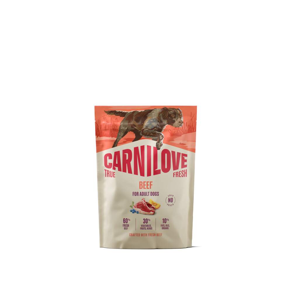 Carnilove True Fresh kuivtoit koerale, veis, 1,5 kg - Tootepilt