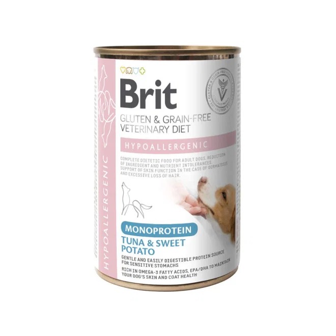 Brit GF Hypo Mono erisööt, konserv koerale, tuunikala/bataat, 400 g - Tootepilt 1