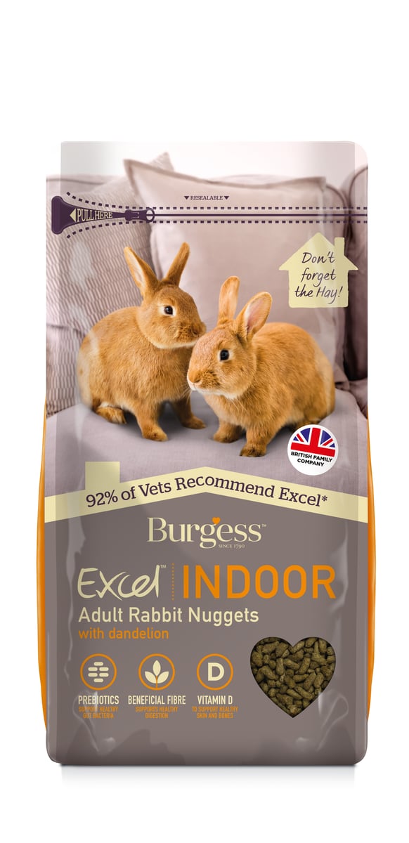 Burgess Excel Indoor maistas triušiams 1,5kg -  1