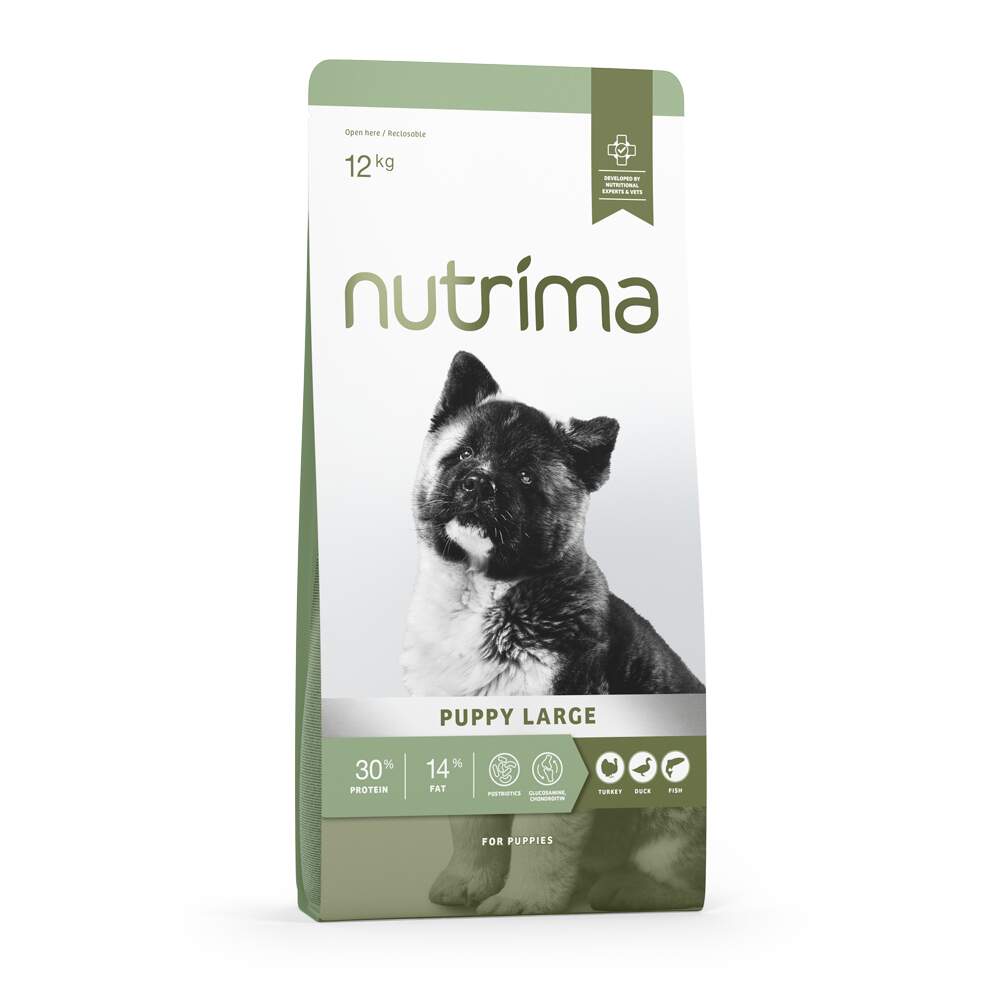 Nutrima suurt tõugu kutsika kuivtoit, 12 kg - Tootepilt