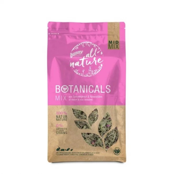 Bunny Botanicals MidMix užkadndis graužikams su gysločiu ir rože 120g