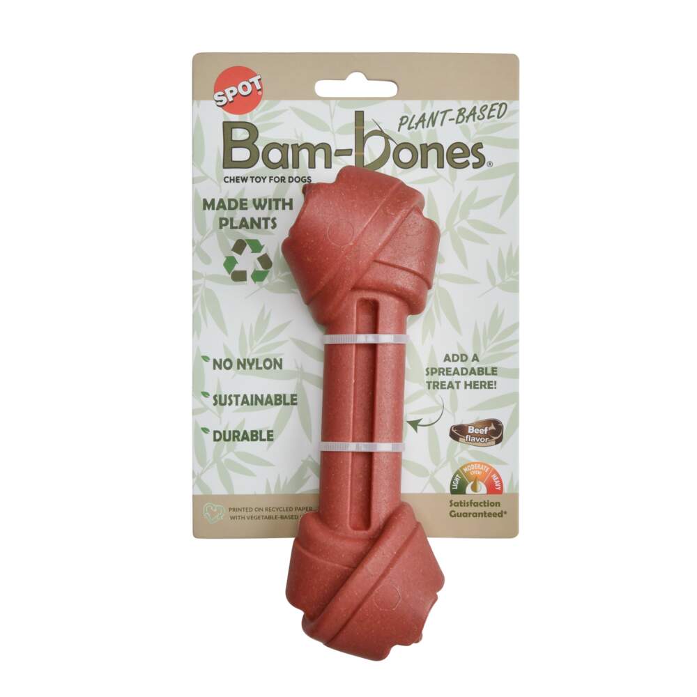BamBones Knot Bone košļājamā rotaļlieta suņiem, liellops, L - Produkta attēls