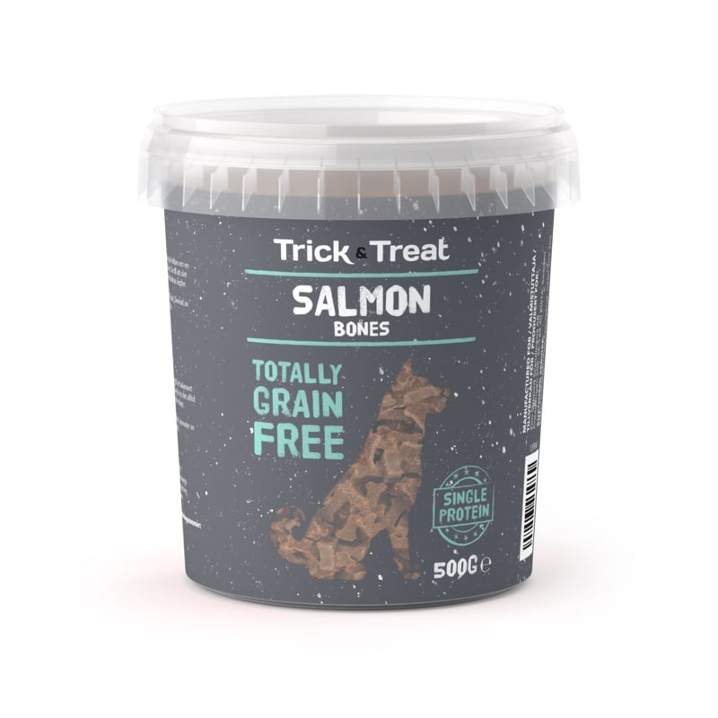Trick&Treat begrūdžiai skanėstai šunims su lašiša, 500 g - 