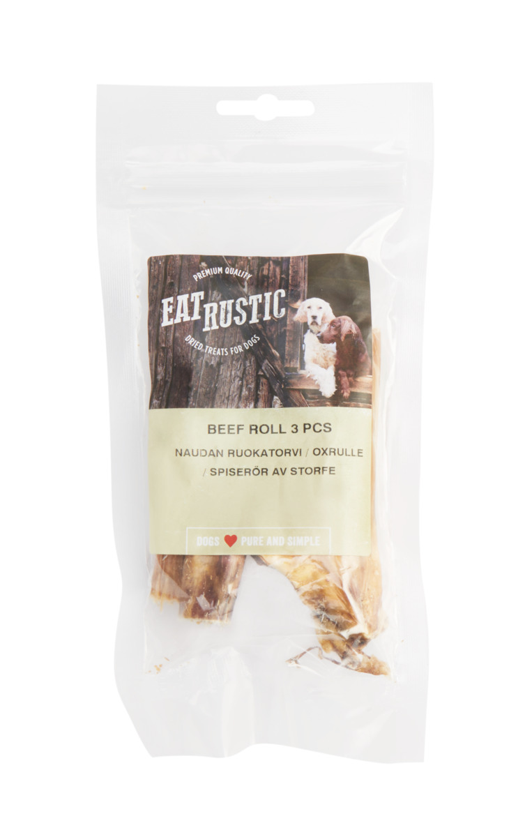 Eat Rustic natūralus skanėstas šunims – jautienos stemplės, 50 g -  1