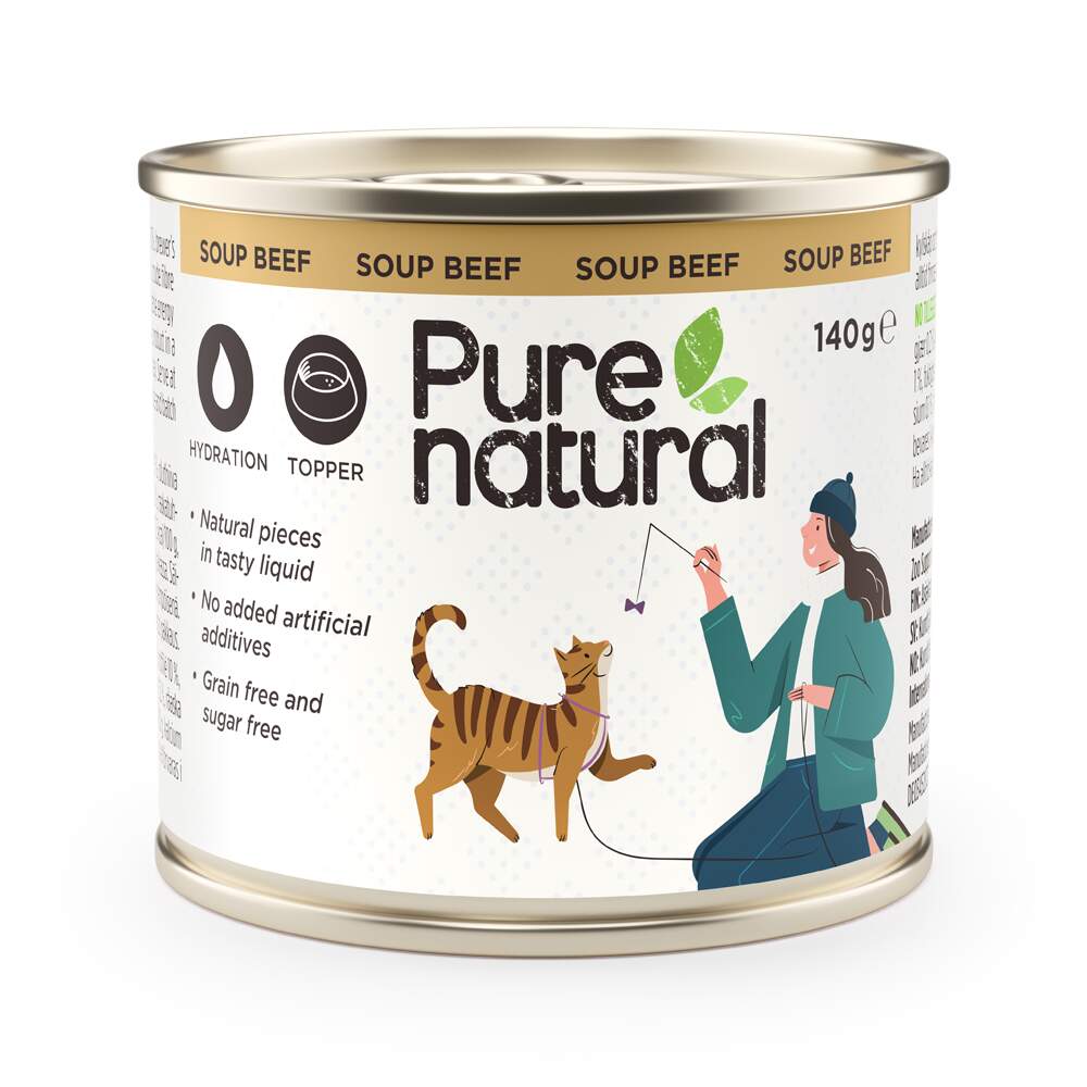 Purenatural kassisupp, veis, 140 g - Tootepilt