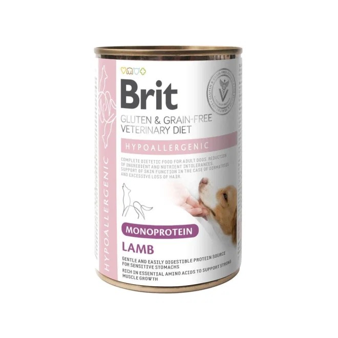 Brit GF Hypo Mono erisööt, konserv koerale, lammas, 400 g - Tootepilt 1