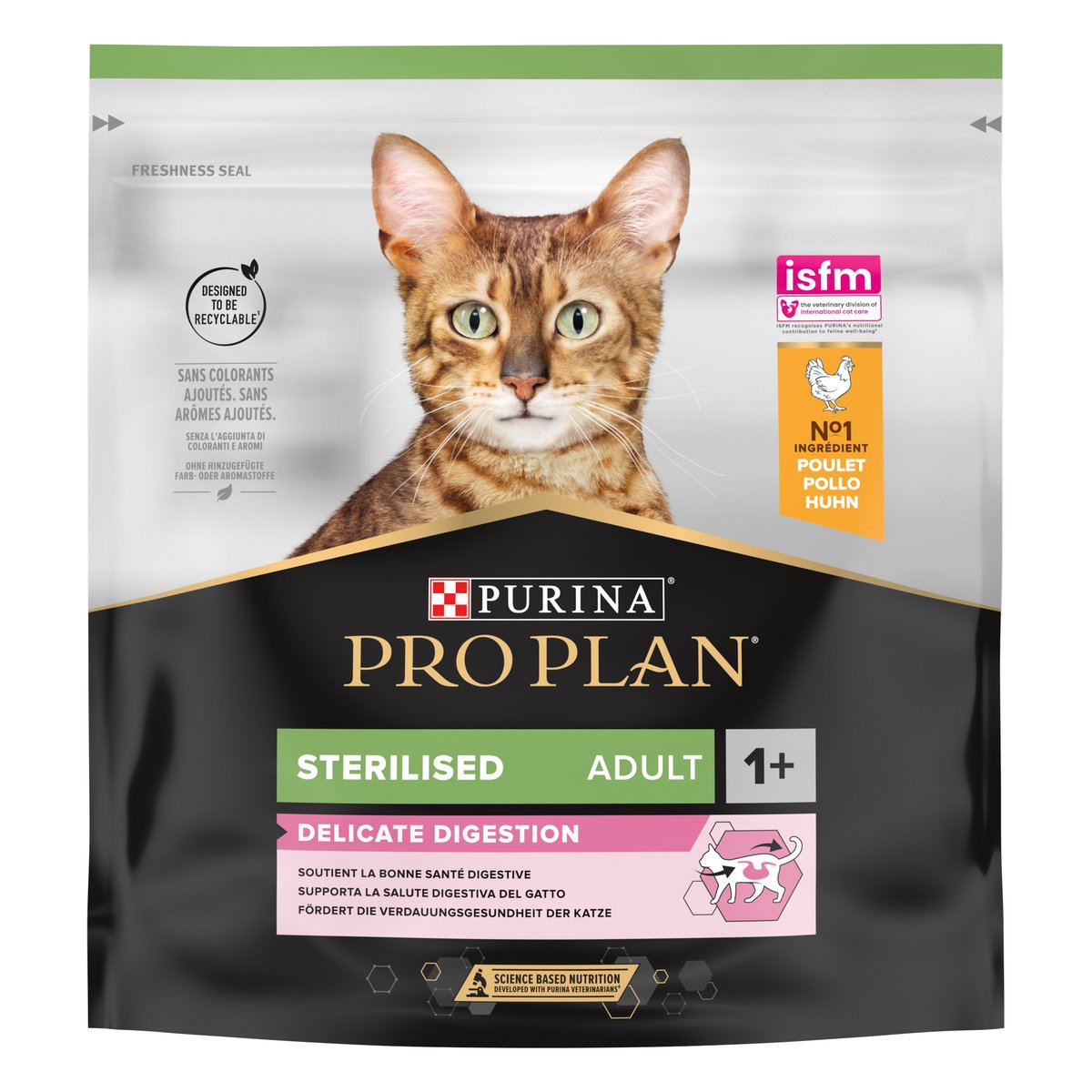 Pro Plan Sterilised sausas maistas steril. katėms su vištiena, 400 g - 