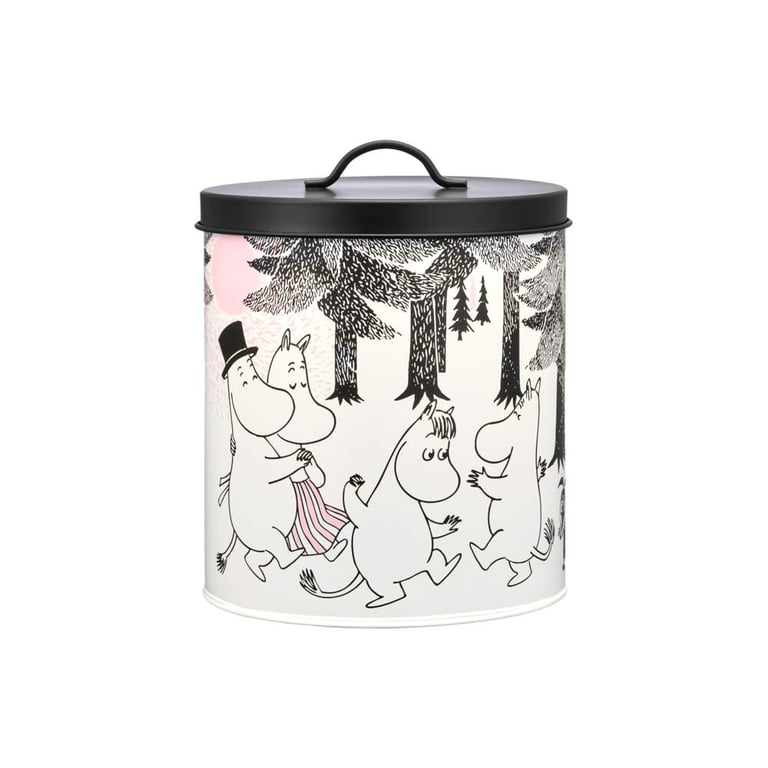Moomin Friends&Parties metāla kārba barības uzglabāšanai, 19 cm