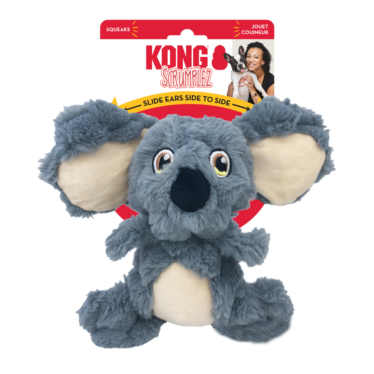 KONG Scrumplez Koala rotaļlieta suņiem, M - Produkta attēls