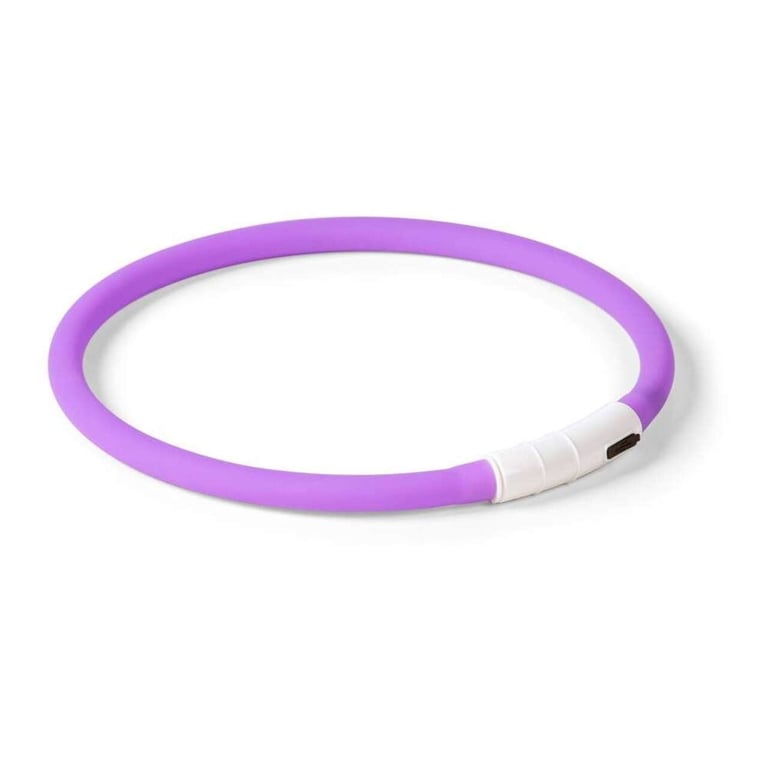 LITTLE & BIGGER LED kaklasiksna suņiem, violeta - Produkta attēls 2