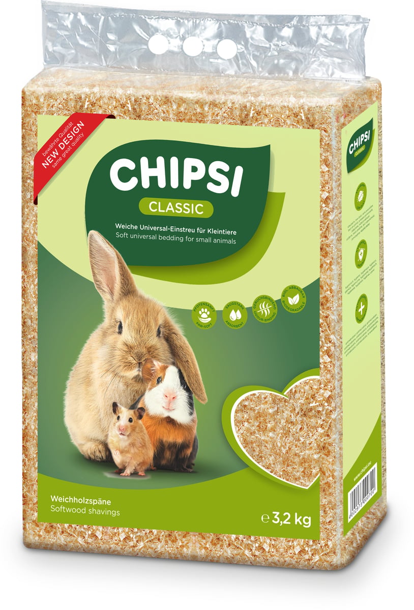 Chipsi Classic pjuvenų kraikas, 3,2kg - 