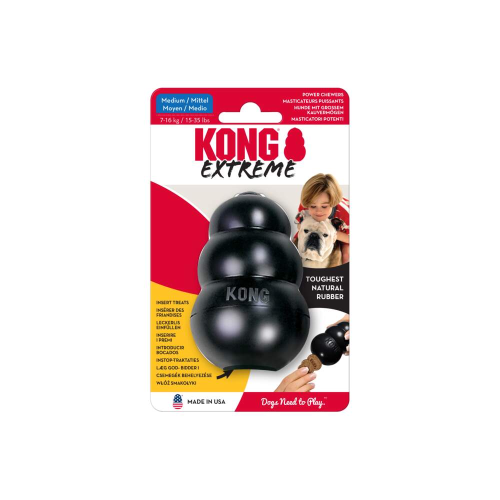 KONG Extreme rotaļlieta suņiem, M, melna - Produkta attēls