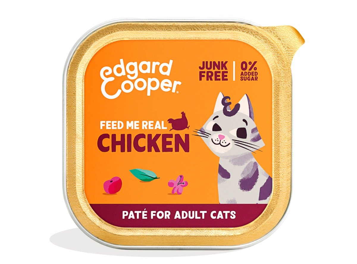 Edgard & Cooper paštetas katėms su vištiena, 85g -  1