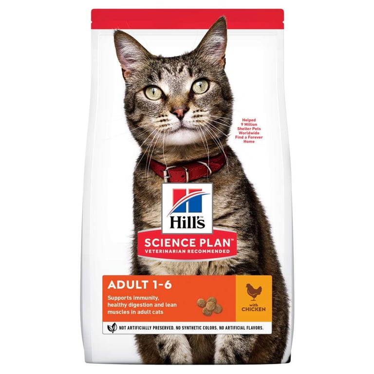 HILL'S SP Adult sausā barība kaķiem, vista, 1,5kg