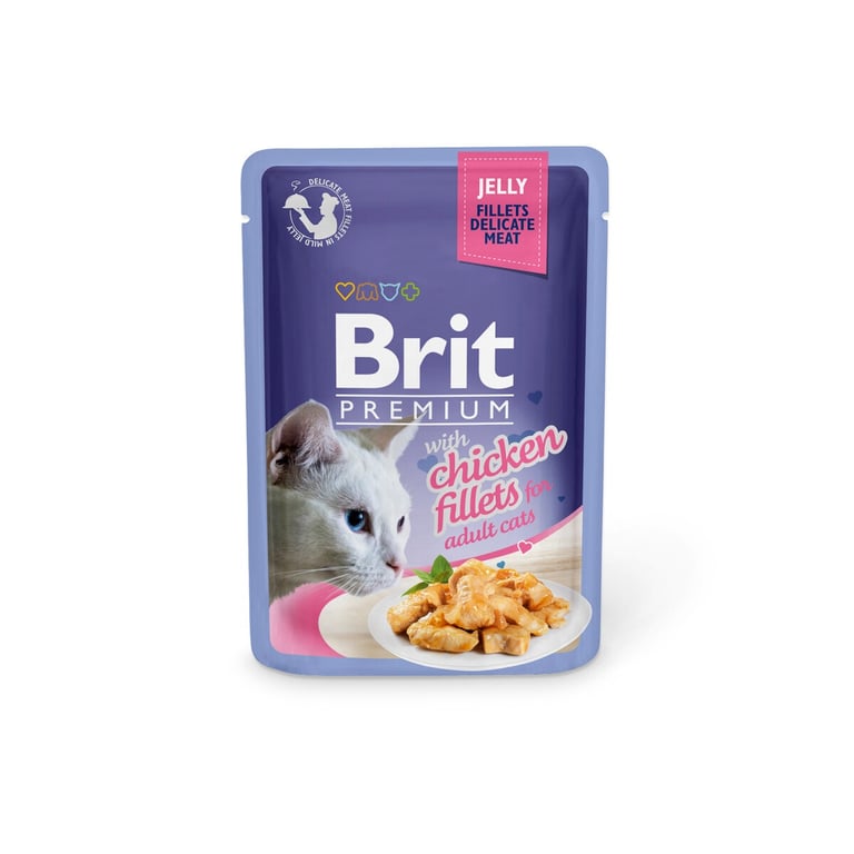 Brit Premium Delicate Chicken in Jelly konservai katėms su višt. 85 g