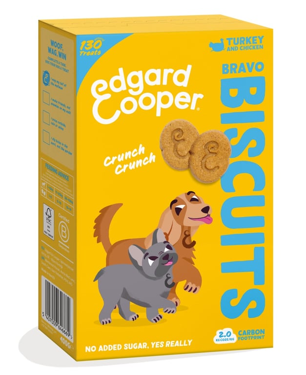 EDGARD COOPER Bravo cepumi suņiem, tītars/vista, 400g