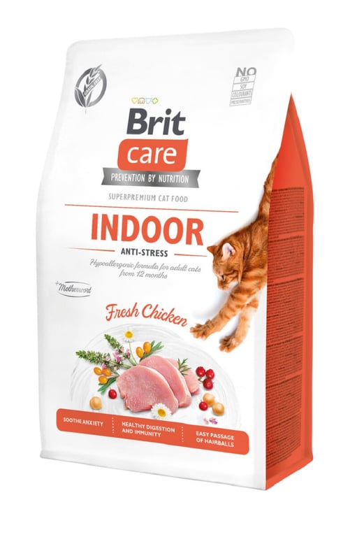 Brit Care Indoor Anti-Stress kassi kuivtoit, 2 kg - Tootepilt 2