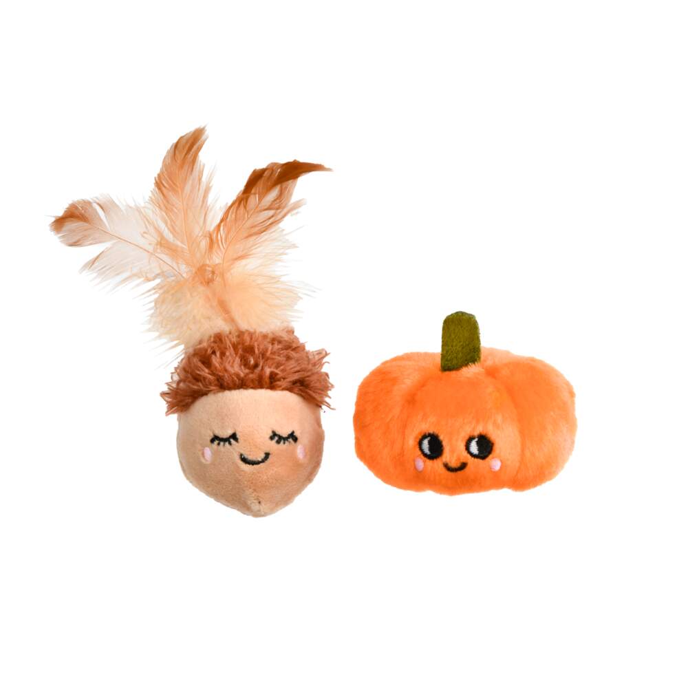 Little&Bigger AutumnVibes kassi mänguasi, kõrvits ja tammetõru - Tootepilt