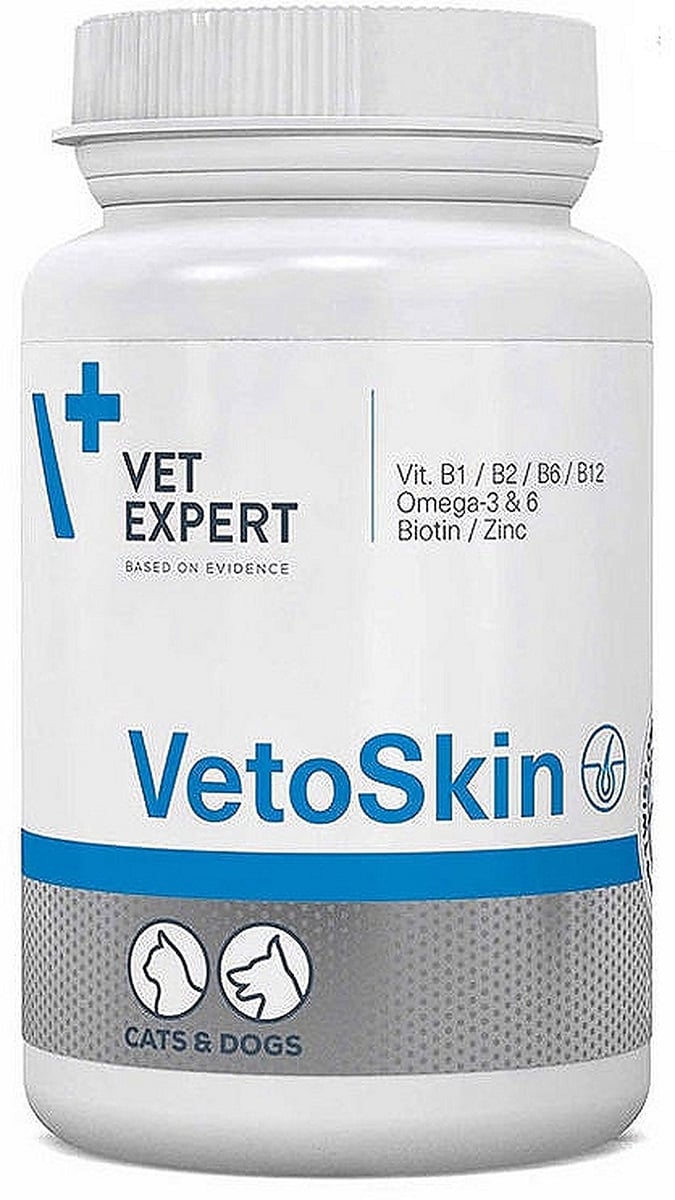 Vet Expert VetoSkin täiendsööt koertele ja kassidele, N90 - Tootepilt